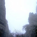El Torcal bei Nebel Im Winter